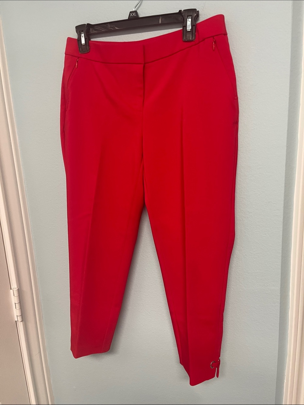 Rafaella Vibrant Red Slim Ankle Pants